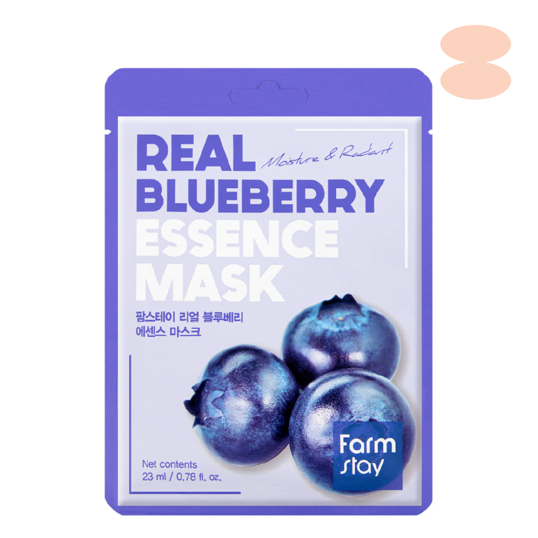 Farmstay Real Blueberry Essence Mask (1EA)